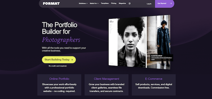 Format main page