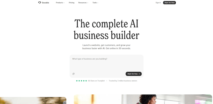 Durable main page