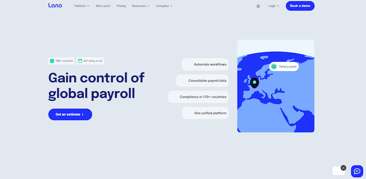 Lano webpage