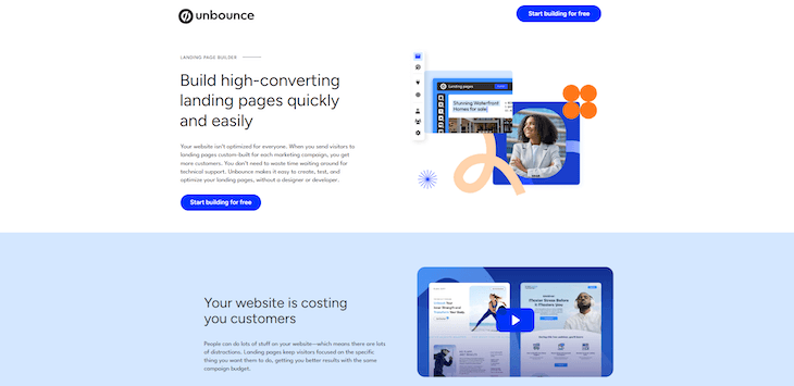 Landingi main page