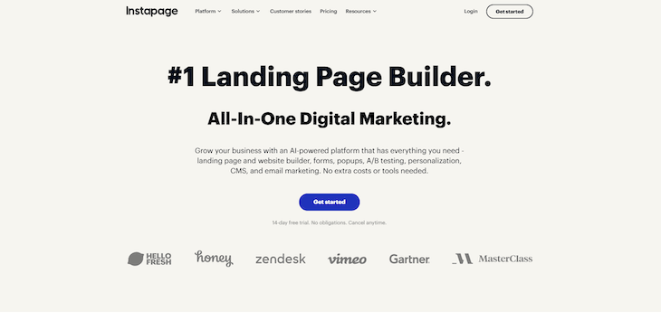 Beefree main page