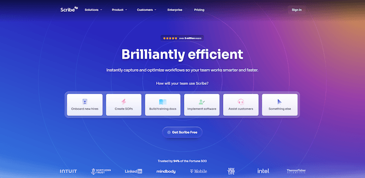 Scribe main page