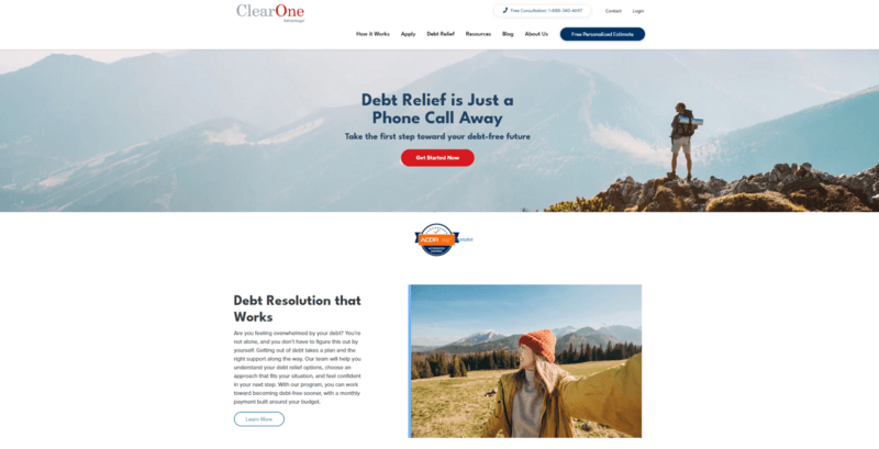 ClearOne Advantage webpage